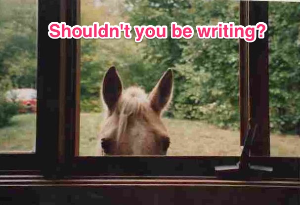 Shouldn’t you be writing?