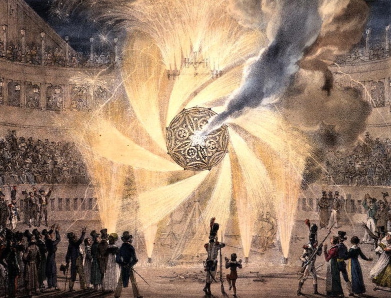Fireworks, by Antoine Jean-Baptiste Thomas (date unknown)