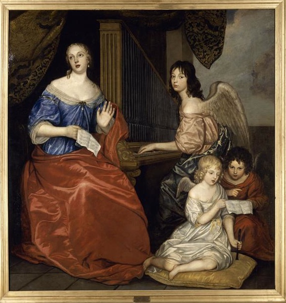 Louise, kids, angel at the piano